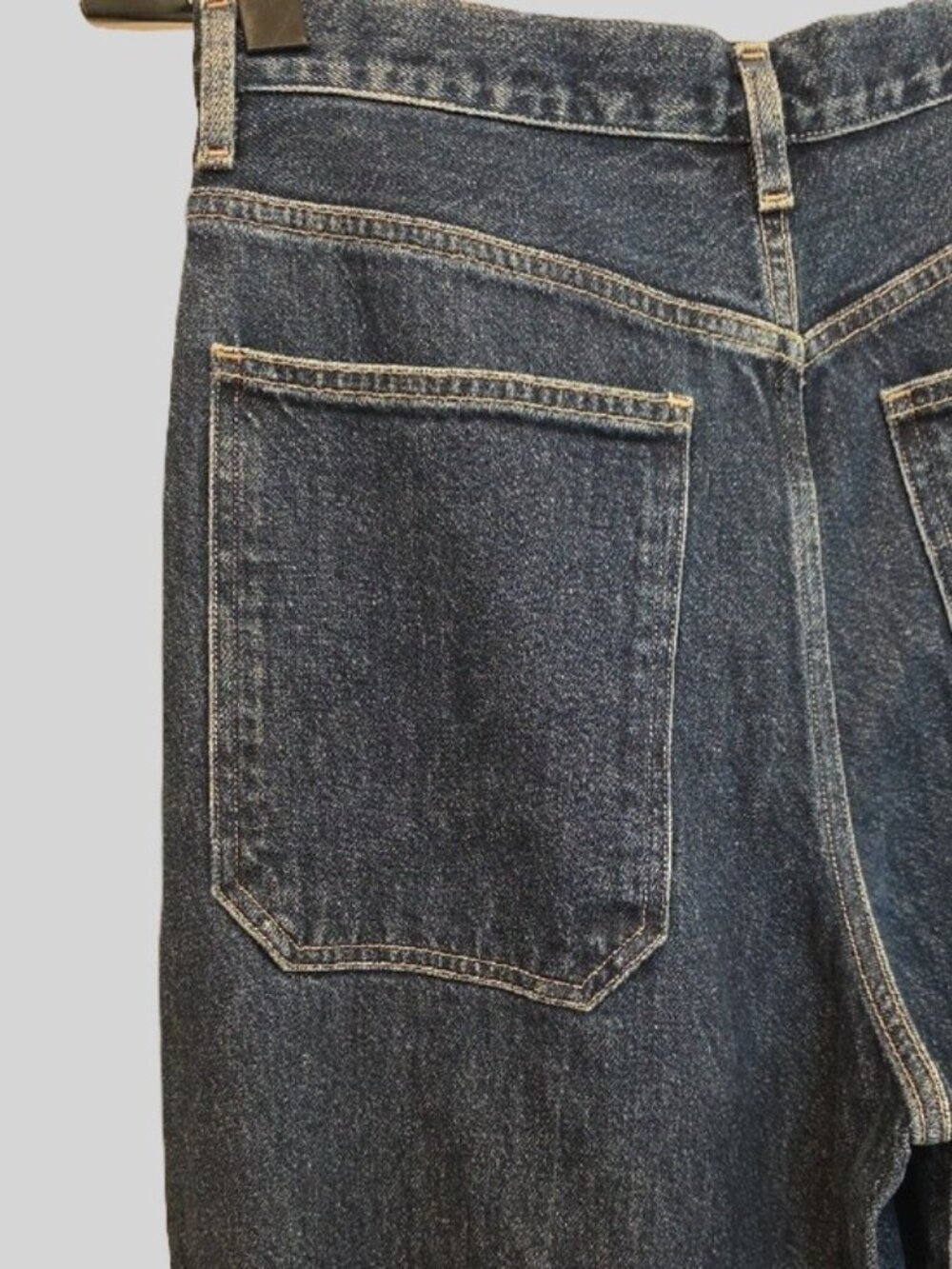 NEW RARE $395 GOLDSIGN THE PALMER WIDE LEG DENIM JEANS IN DK BLUE SIZE 27 - Picture 8 of 15